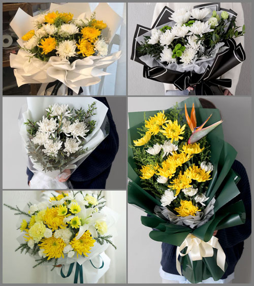 陕西咸阳市旬邑县马栏镇长舌头村白事花束代送